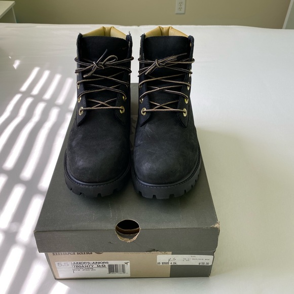 Timberland black and Gold boots - Picture 1 of 3
